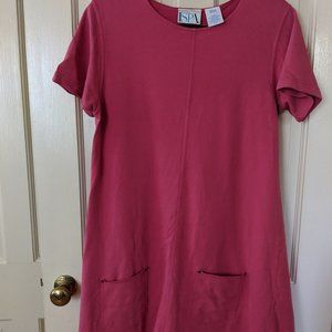 Short-sleeved dress or tunic with pockets!